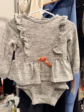 Carter's Heather Gray Knit Baby Bodysuit